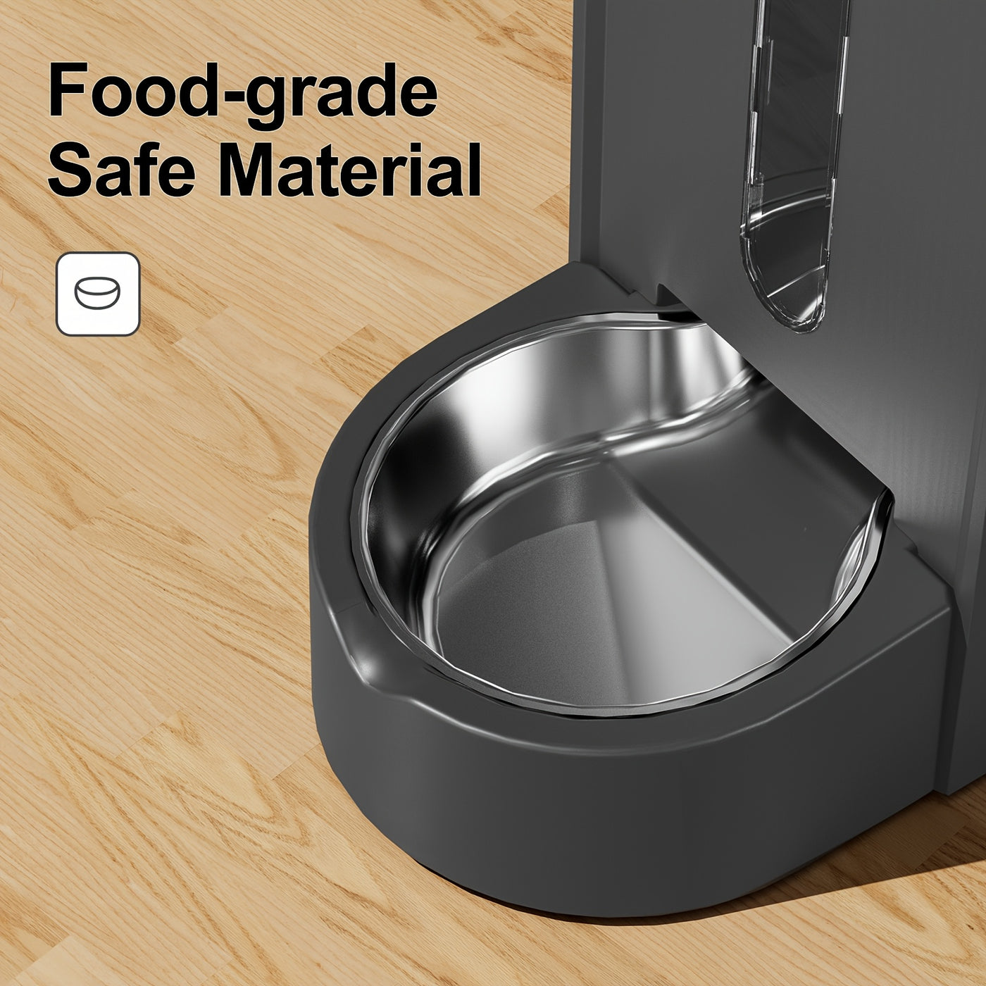Dog Water Dispenser & Feeder 2-in-1 Set 1.6 Gallon – Automatic Gravity No Electricity 304 Stainless Steel Bowl, Removable Washable for Small Medium Large Dogs