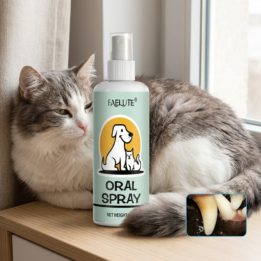 Pet Breath Freshener Spray for Dogs and Cats – Daily Oral Hygiene Mist for Fresh Breath, Safe for Puppies and Kittens