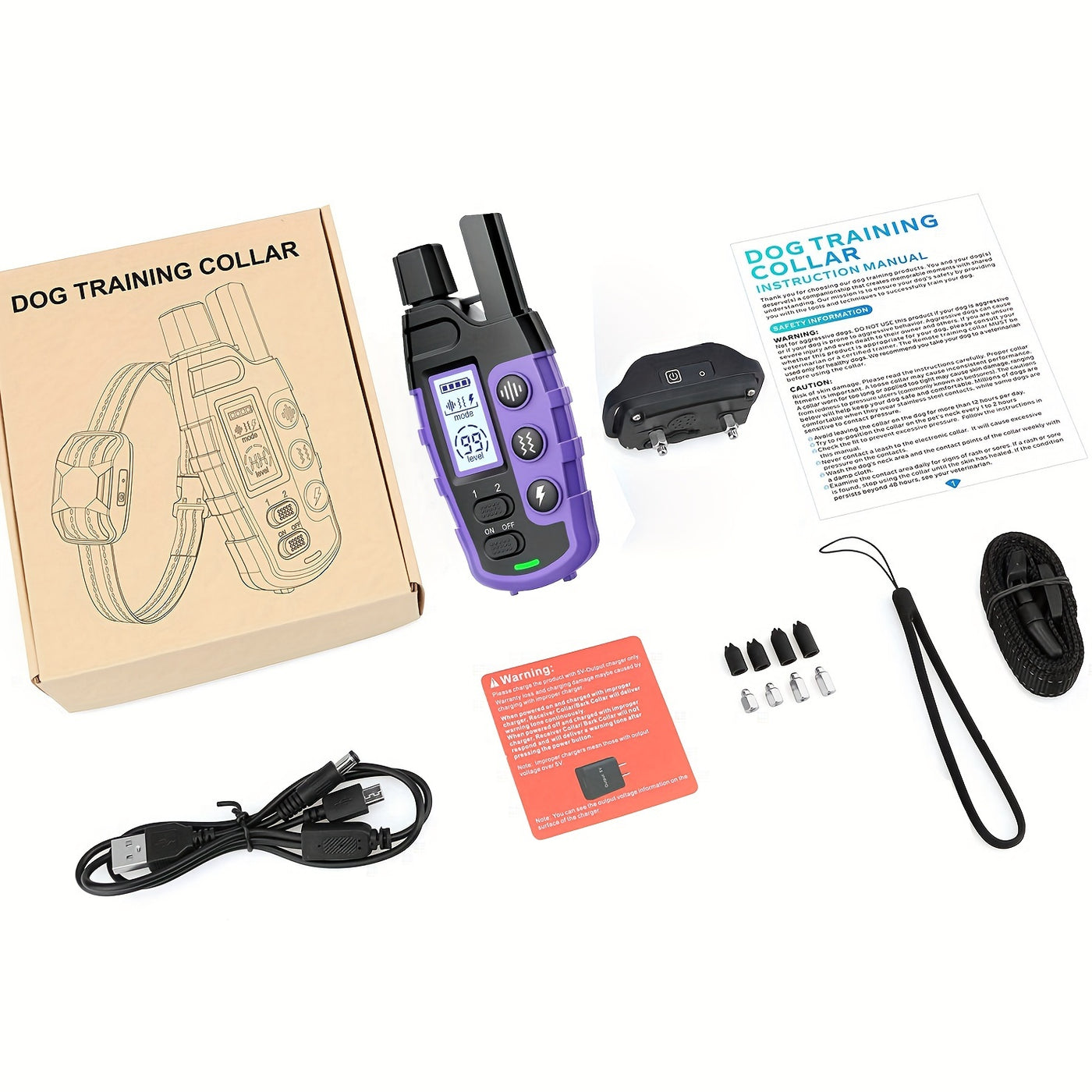 Dog Training Collar with Remote 4150ft Range – Shock Vibration Sound Modes Rechargeable for Small Medium Large Dogs 5-150lbs