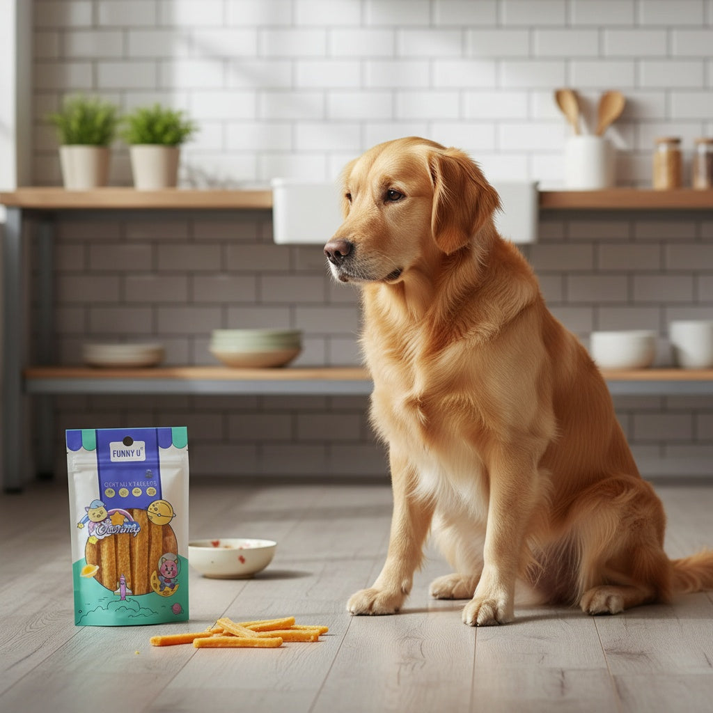 Soft Chew Dog Treats 2-Pack (2 x 100g/3.53oz) – Milk Chicken & Duck Sticks, High-Protein Easily Digestible Training Reward for Small Medium Large Dogs