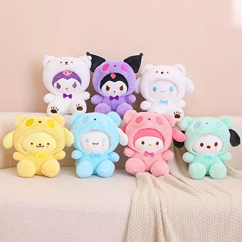 Sanrio Kuromi & Cinnamoroll Plush Dog Toy – Soft Stuffed Animal Chew Toy for Dogs, Cute Character Pet Toy No Battery Required, Purple Blue White Styles