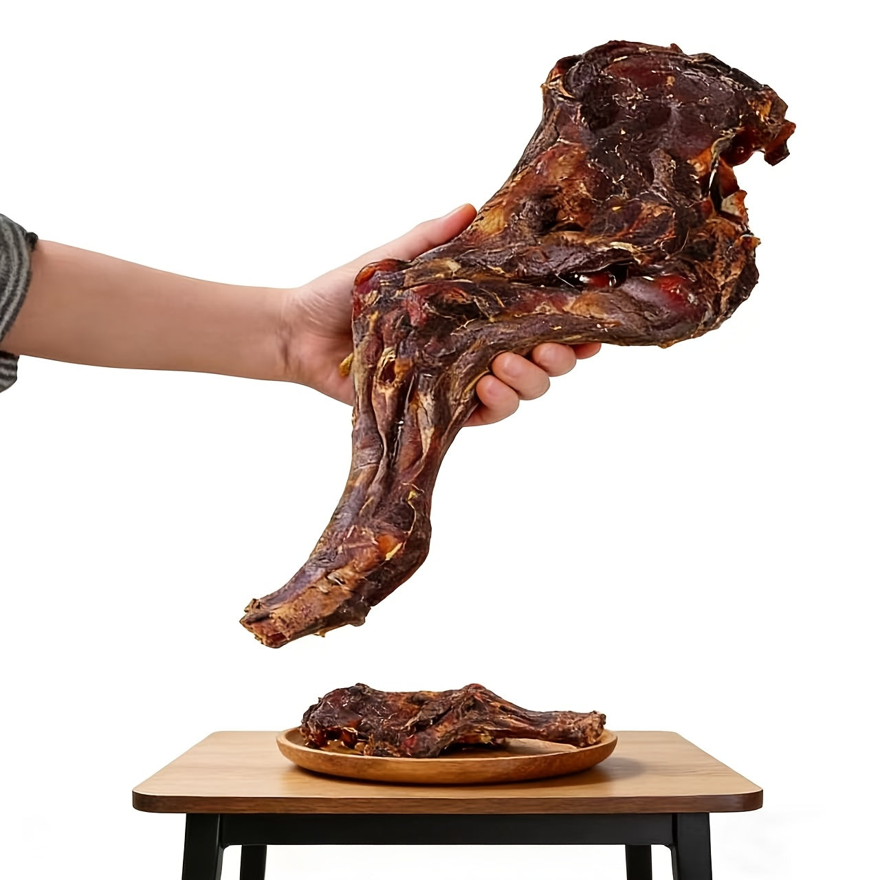 Dried Lamb Leg for Dogs Whole Bone Long Lasting Natural Chew High-Protein Single Ingredient Dog Treat Gift 100g 3.5oz