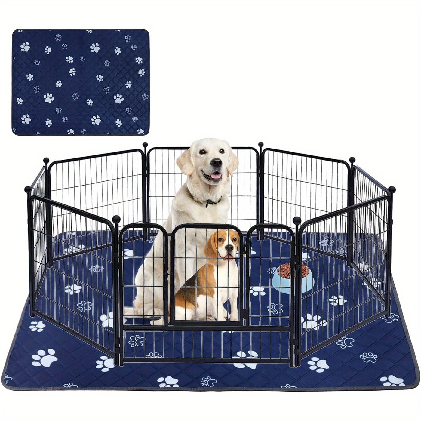 Washable Dog Pee Pads Extra Large Reusable Puppy Training Pads Super Absorbent Leakproof Non-Slip Backing for Potty Whelping Crate Sofa Car