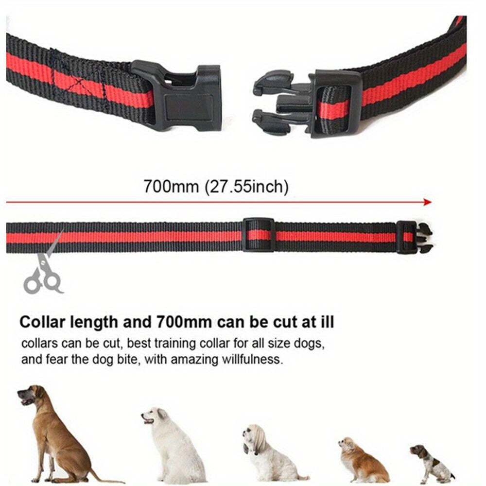 2600 FT Remote Dog Training Collar with Shock & Bark Control - Rechargeable E-Collar for Dog Behavior Correction, Sonic Deterrent Training Mode, Red/Black/Orange