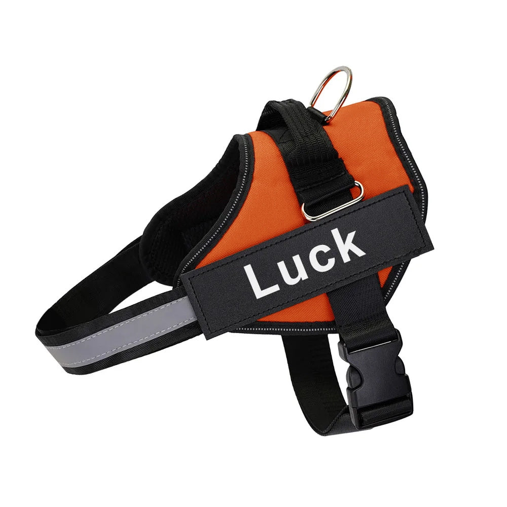 Personalized No-Pull Dog Harness with Custom Name & Phone Number - Heavy Duty Dog Vest, Anti-Choke Training Walking Harness for Small Medium Large Dogs, XS to XXL, 12 Colors