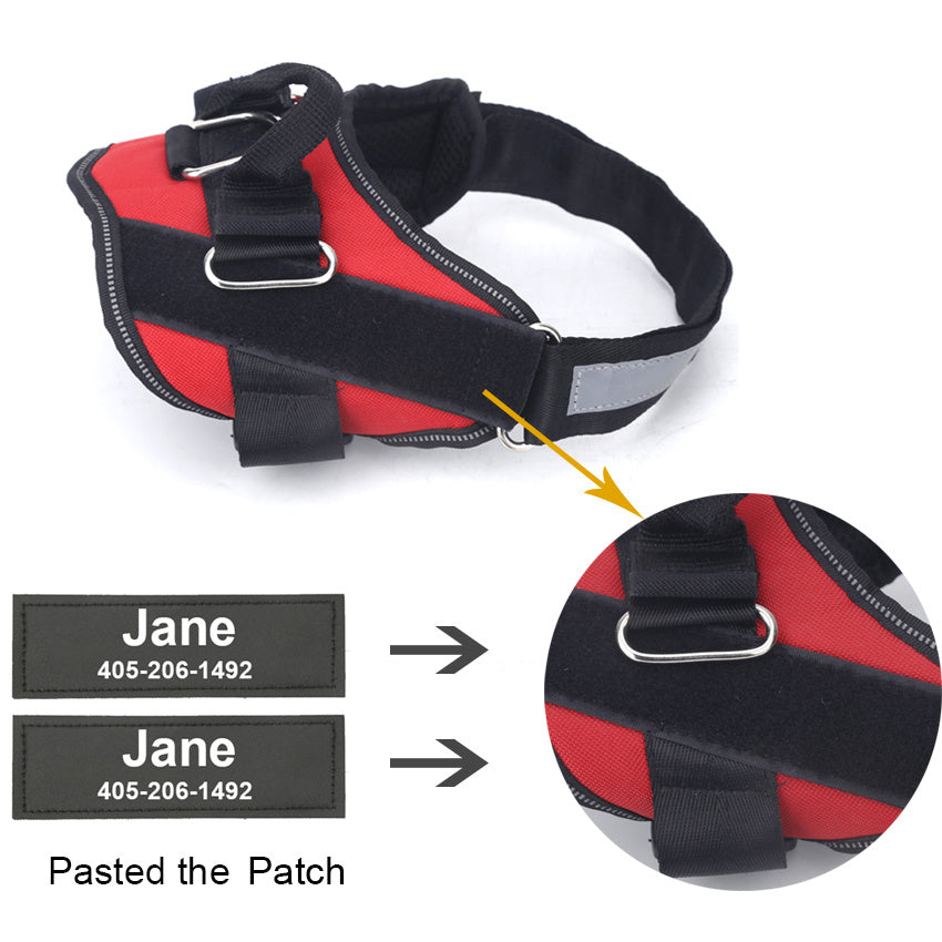 Personalized No-Pull Dog Harness with Custom Name & Phone Number - Heavy Duty Dog Vest, Anti-Choke Training Walking Harness for Small Medium Large Dogs, XS to XXL, 12 Colors