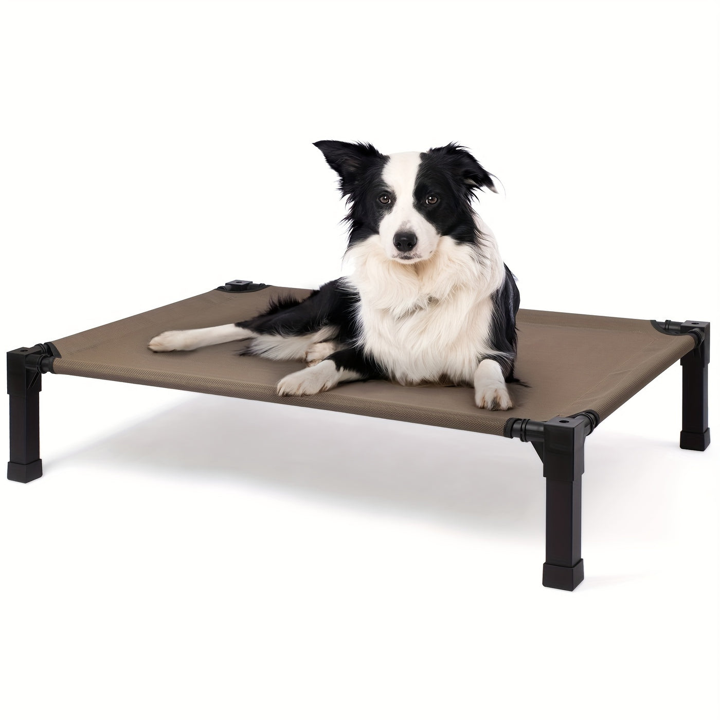 Cooling Elevated Dog Bed – Raised Dog Cot with Washable Breathable Mesh, Metal Frame & No-Slip Feet for Indoor & Outdoor Use