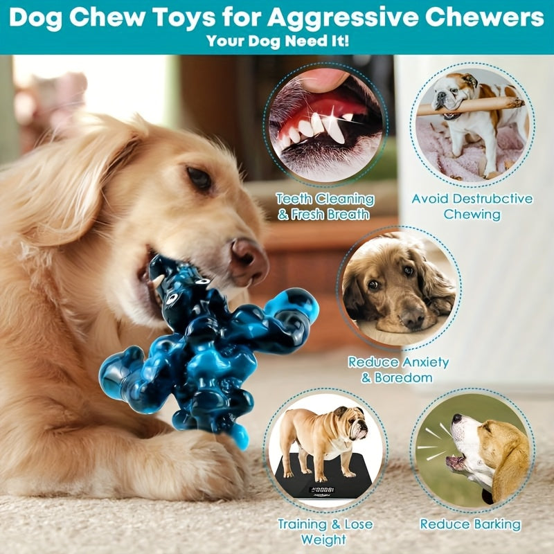 Crocodile Dog Chew Toy for Aggressive Chewers – Durable Nylon Squeaky Chew Toy for Large Medium Small Dogs, Milk Flavored Teeth Cleaning Indestructible Dog Toy, Boxing & Head Styles