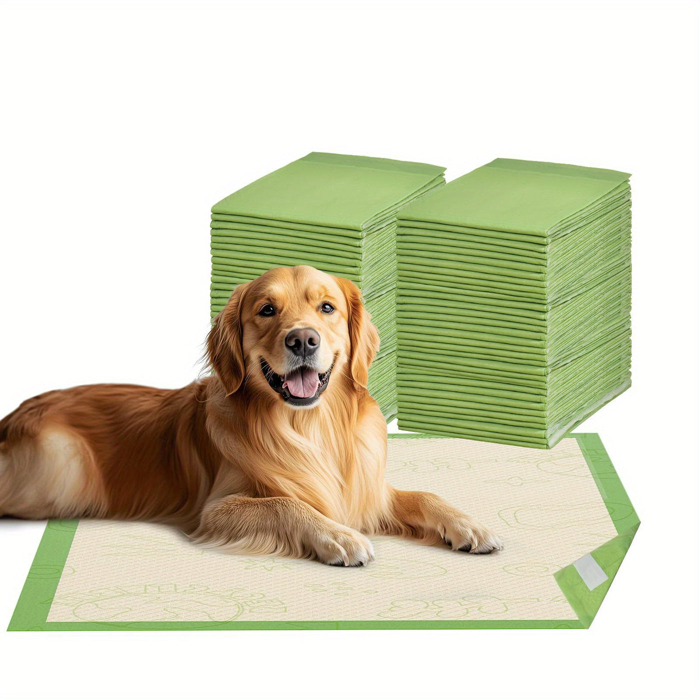 Heavy Duty Dog Pee Pads 24x24 Inch 6-Layer Thick Super Absorbent Leak-Proof Odor-Locking Disposable Puppy Training Pads for Dogs Cats Rabbits