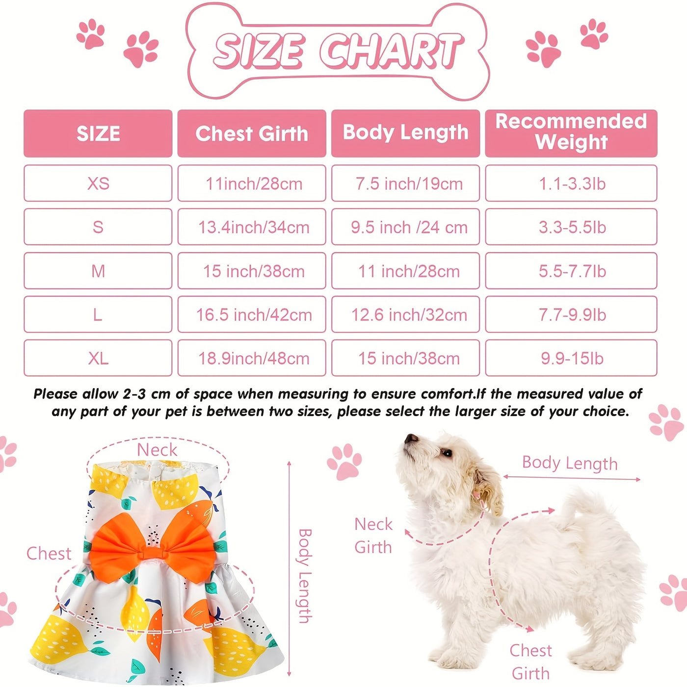 Girl Dog Dress Set of 5 Cute Styles – Floral Princess Bow Puppy Dresses for Small Dogs & Cats, Soft Polyester Press Buckle Pet Costume for Yorkshire Mini Toy Breeds, All Seasons