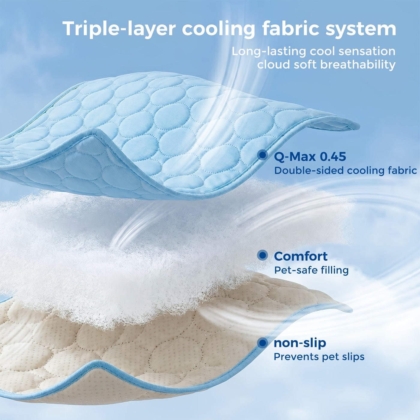Cooling Mat for Dogs & Cats XXL 79x67 Inch - Ice Silk Summer Pet Cooling Pad Machine Washable, Snowflake Design Crate Liner for Kennels Beds Floors, Self-Cooling Blanket for Small Medium Large Dogs