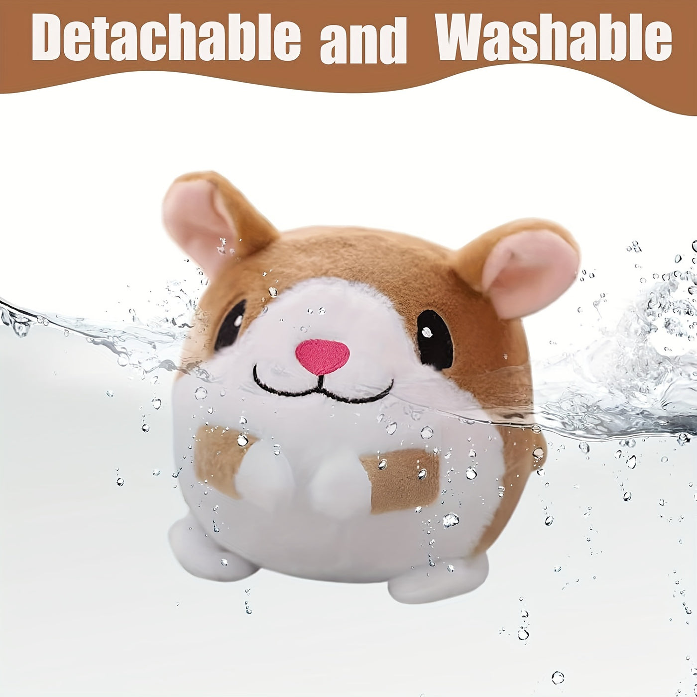 Smart Bouncing Dog Toy Ball with Recording & Music Mode – Rechargeable USB, Washable Animal Character, Squeaky for Small Medium Large Dogs
