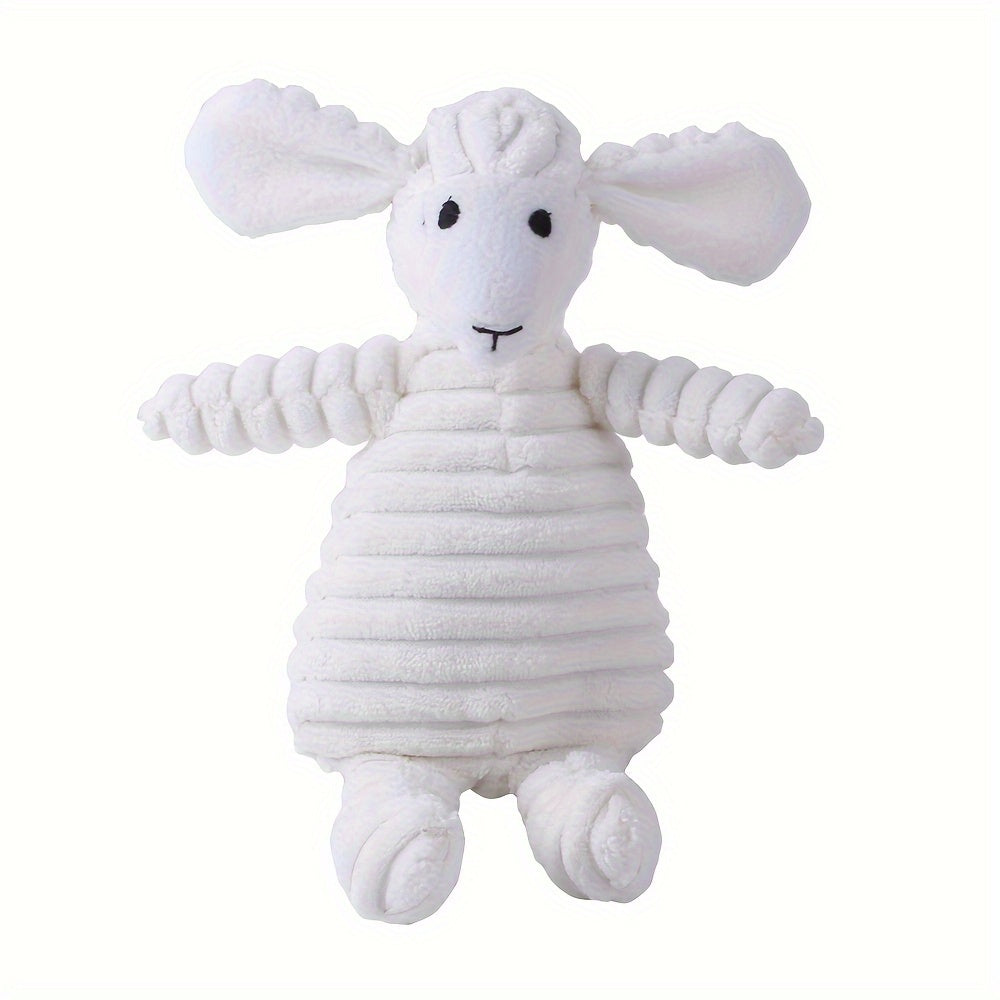 Squeaky Plush Animal Dog Toy – Cute Character Chew Toy for Small & Medium Dogs, Boredom Relief Stuffed Pet Toy, Elephant Pig Raccoon Donkey Pony Reindeer Lamb Styles
