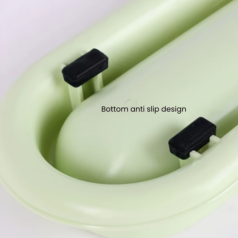 Extra Long Cat Bowl 2 Pack Anti-Slip Multi-Section Feeding Dish for Wet Food & Treats - Multi-Cat & Multi-Pet Families