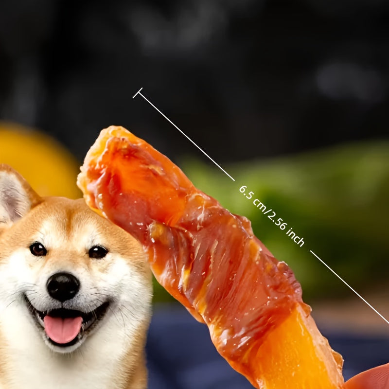 Sweet Potato Dog Treats Chicken Wrapped & Duck Wrapped Natural Training Reward Soft Chewy High-Protein Grain-Free Dog Snack 220g 7.76oz