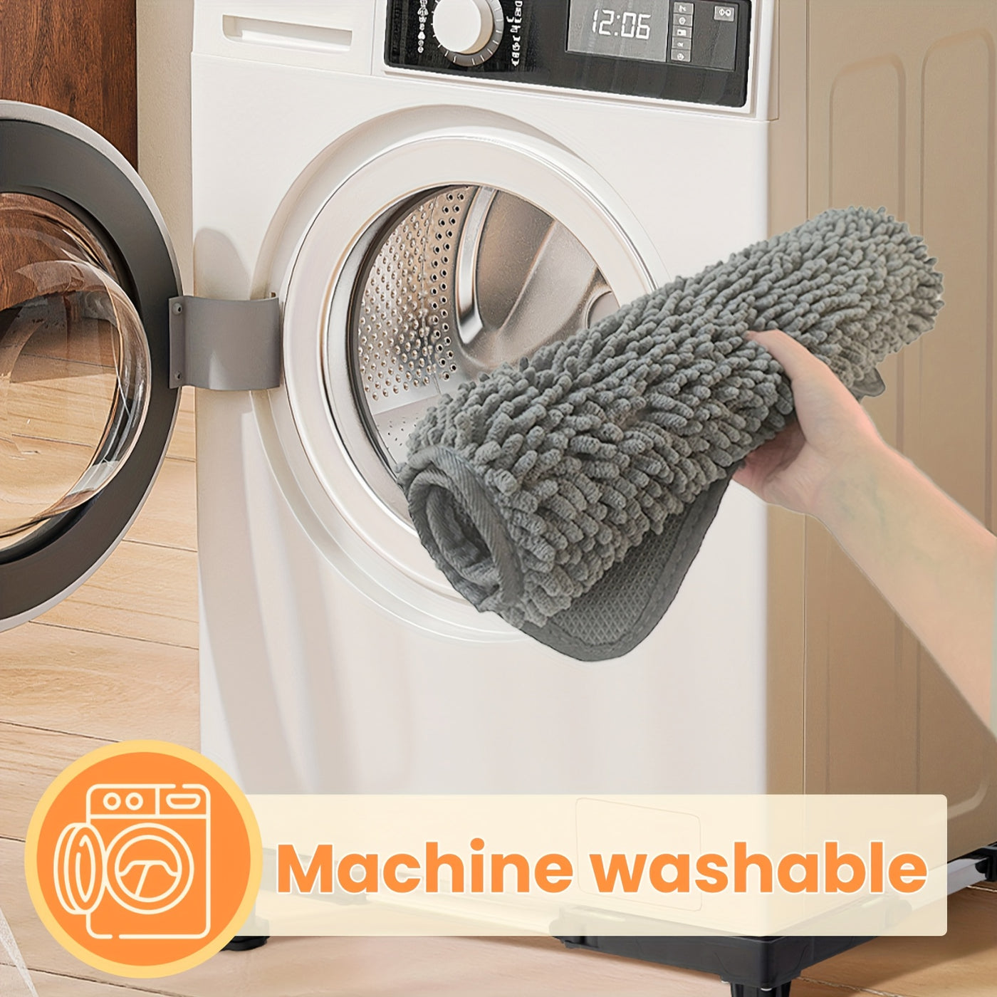 Dog Door Mat for Muddy Paws 2-Pack Absorbent Non-Slip Machine Washable Microfiber Mud Mat - Quick Dry Entry Rug for Dogs Indoor Floor 24x17 & 32x20 Inch