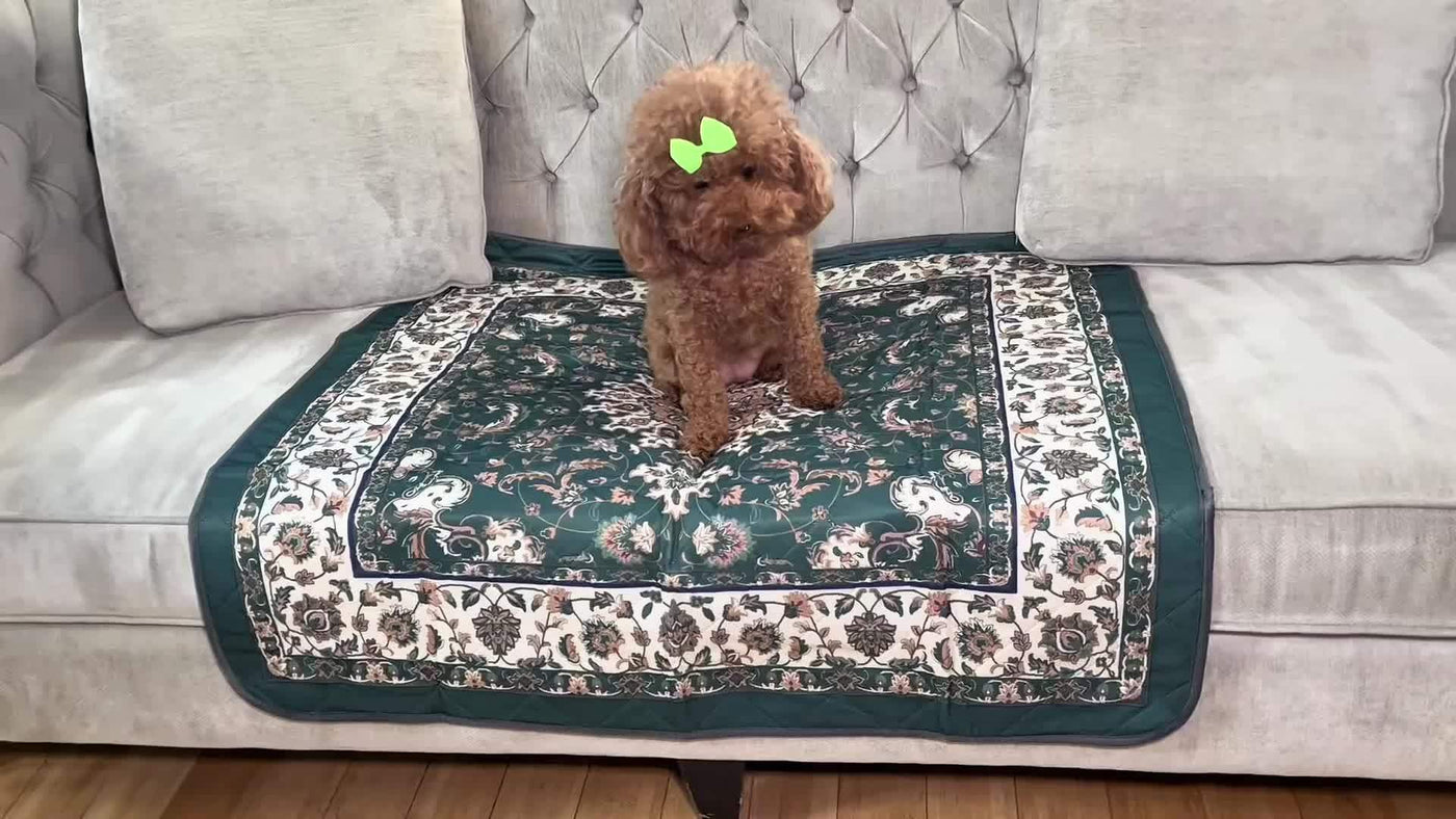 Reusable Washable Dog Pee Pads Super Absorbent Non-Slip Bohemian Style Puppy Training Pads Leakproof Whelping Potty Pads – Sizes 18x24 to 72x72 Inch 1 or 2 Pack