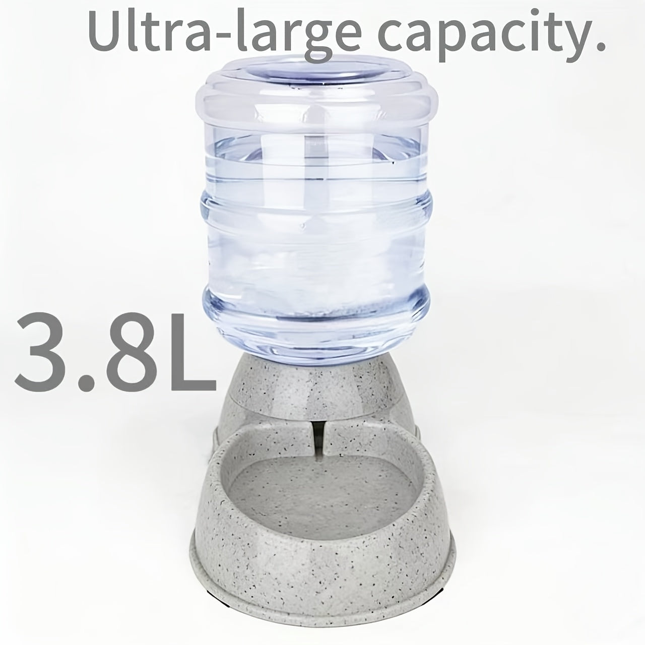 Gravity Pet Feeder & Water Dispenser 1 Gallon – No Battery Automatic Dog Cat Food Bowl Station, Durable BPA-Free PP, Small Medium Pets