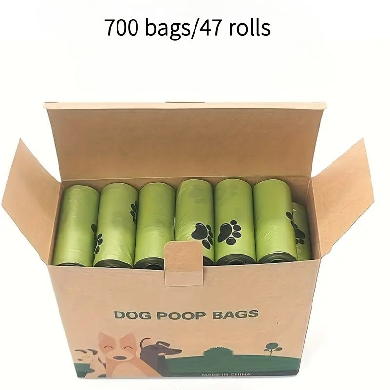 Dog Poop Bags 700 Count 47 Rolls Leak-Proof Pet Waste Bags for Dog Walking Cat Litter Box Waste Disposal for All Dogs and Cats