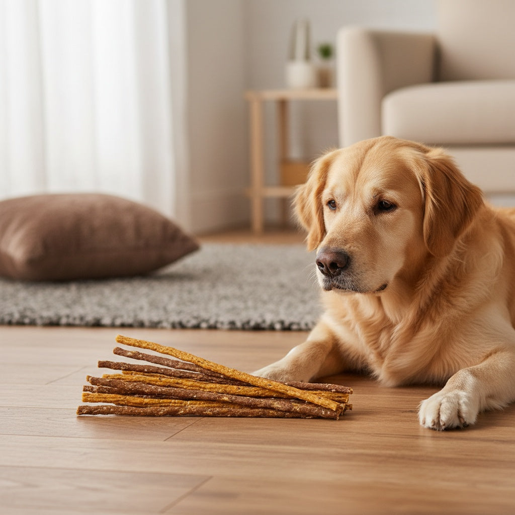 Dog Molar Stick Chews – Natural Chicken & Duck Long-Lasting Dog Treats, High Protein Low Fat, Dental Health Chews for Small Medium Large Dogs, 7oz / 14oz