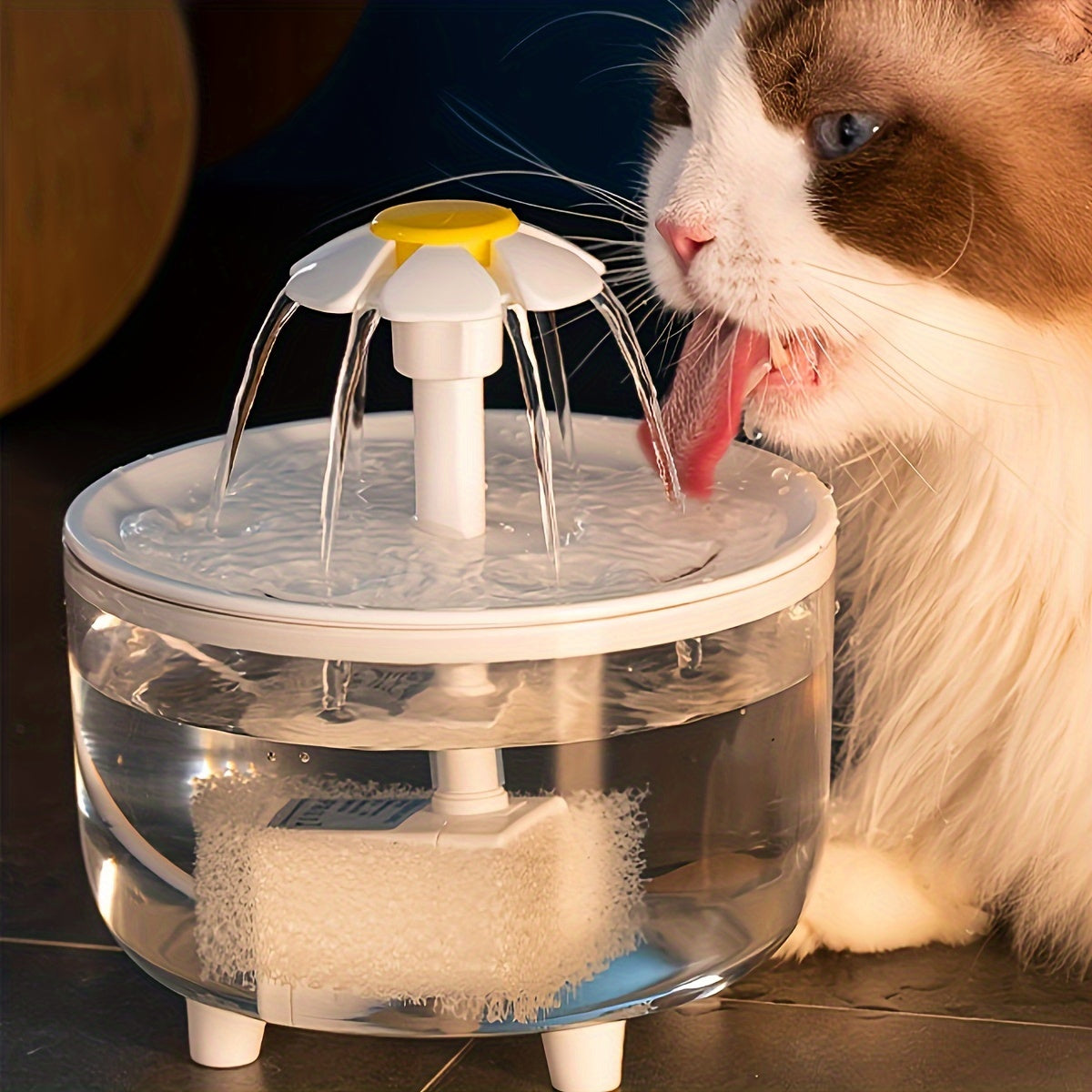 Cat Water Fountain 50oz USB Powered – Ultra Quiet BPA-Free Pet Drinking Fountain for Cats & Small Animals, No Battery, Easy to Clean