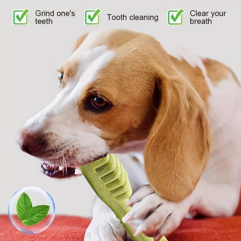 Dog Dental Bones Beef Flavor Long Lasting Chew Cleans Teeth Training Reward for Medium Large Dogs Golden Retriever 6pcs Toothbrush Shape