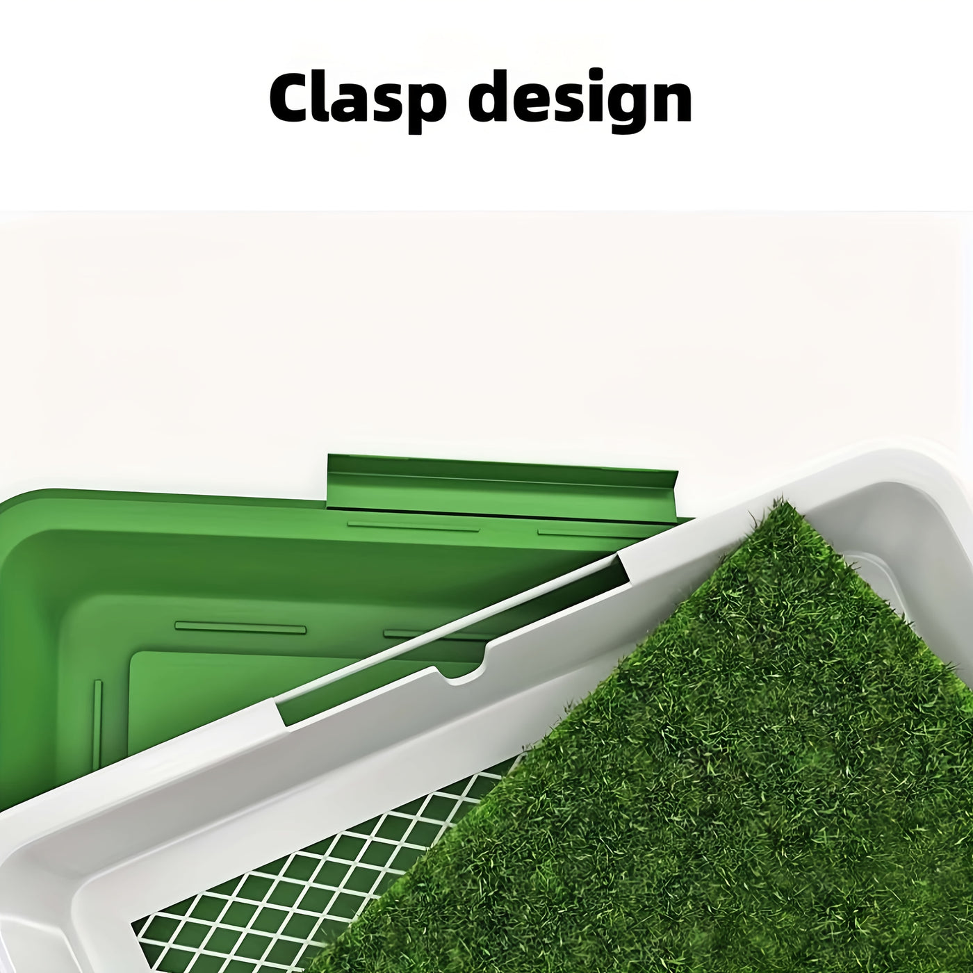Dog Potty Training Mat with Artificial Grass Non-Slip Tray Splash-Proof Indoor Puppy Potty Box Odor-Free Dog Pee Mat for Home Travel Camping