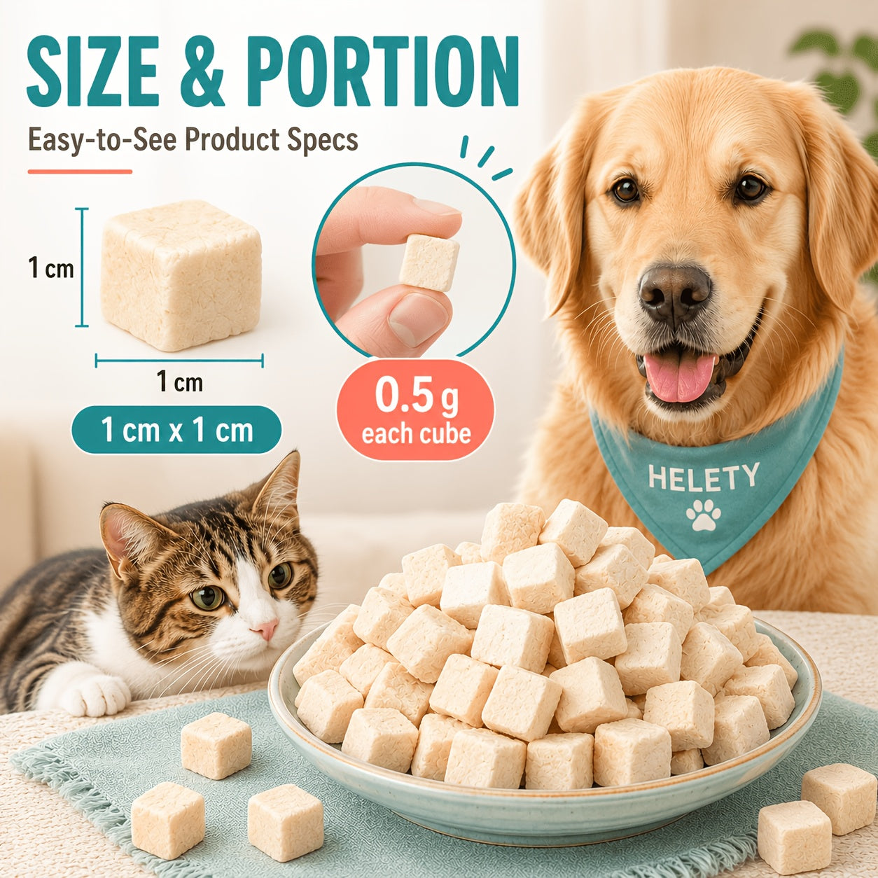 Freeze-Dried Chicken Dog Treats High-Protein Single Ingredient Natural Raw Freeze Dried Treats for Dogs 3.52oz