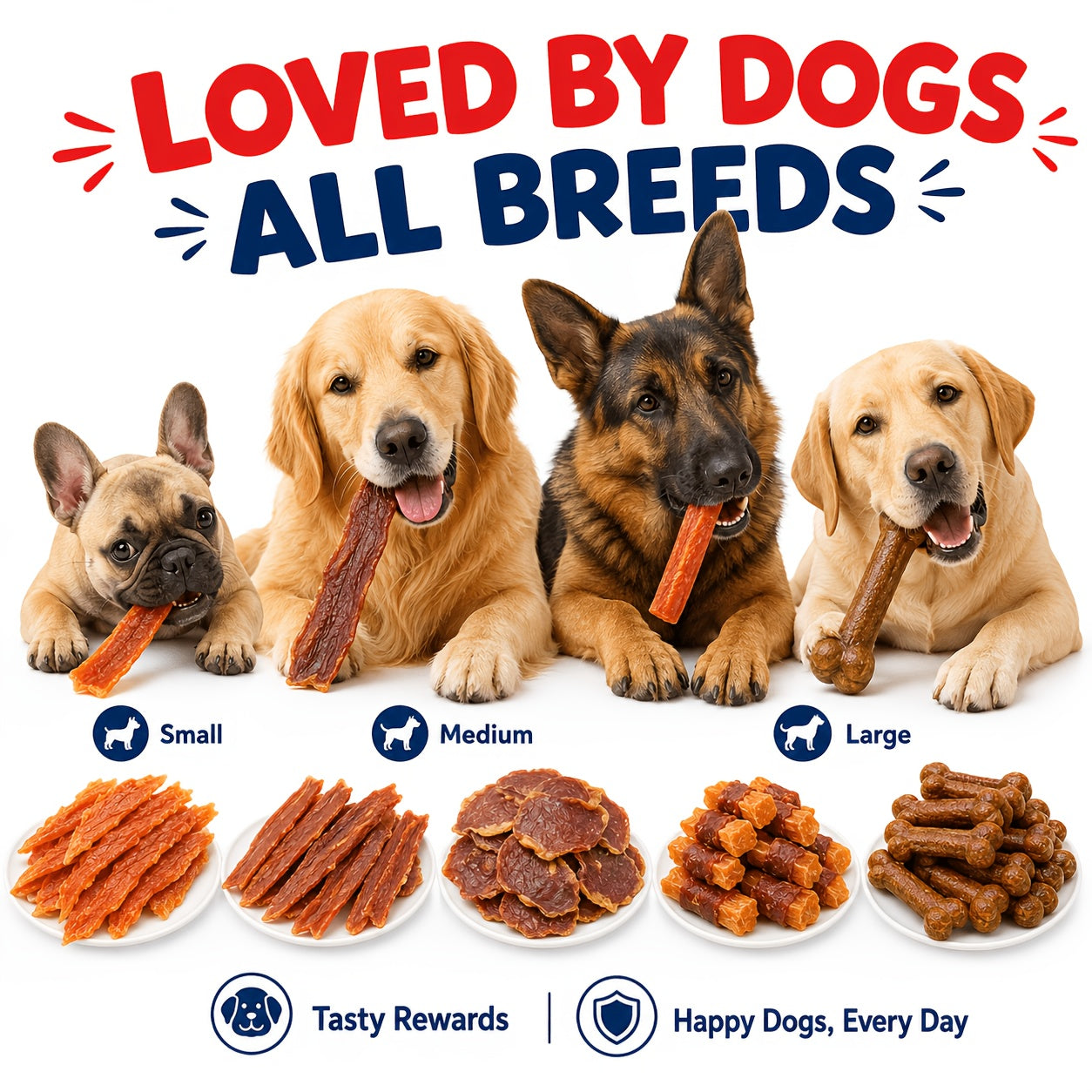 Duck & Chicken Dog Treats Variety – Chicken Egg Yolk Slices, Duck Roll Sweet Potato Chips & Duck Breast Jerky, High-Protein Easy-Digest Training Reward Snacks for Dogs