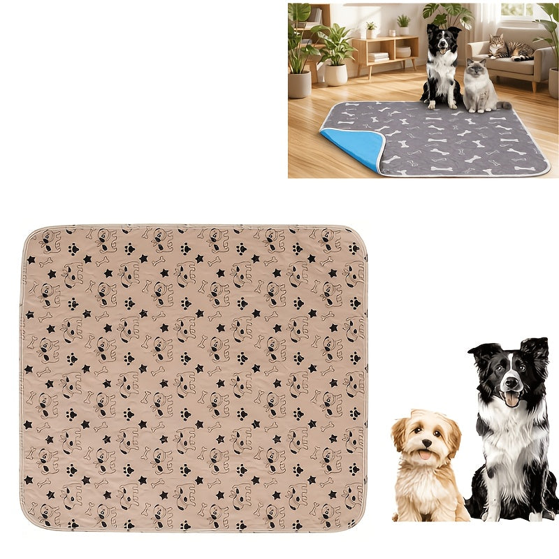 Washable Dog Pee Pads 4-Layer Super Absorbent Leak-Proof Odor Control Reusable Puppy Training Pads Non-Slip Multi-Size