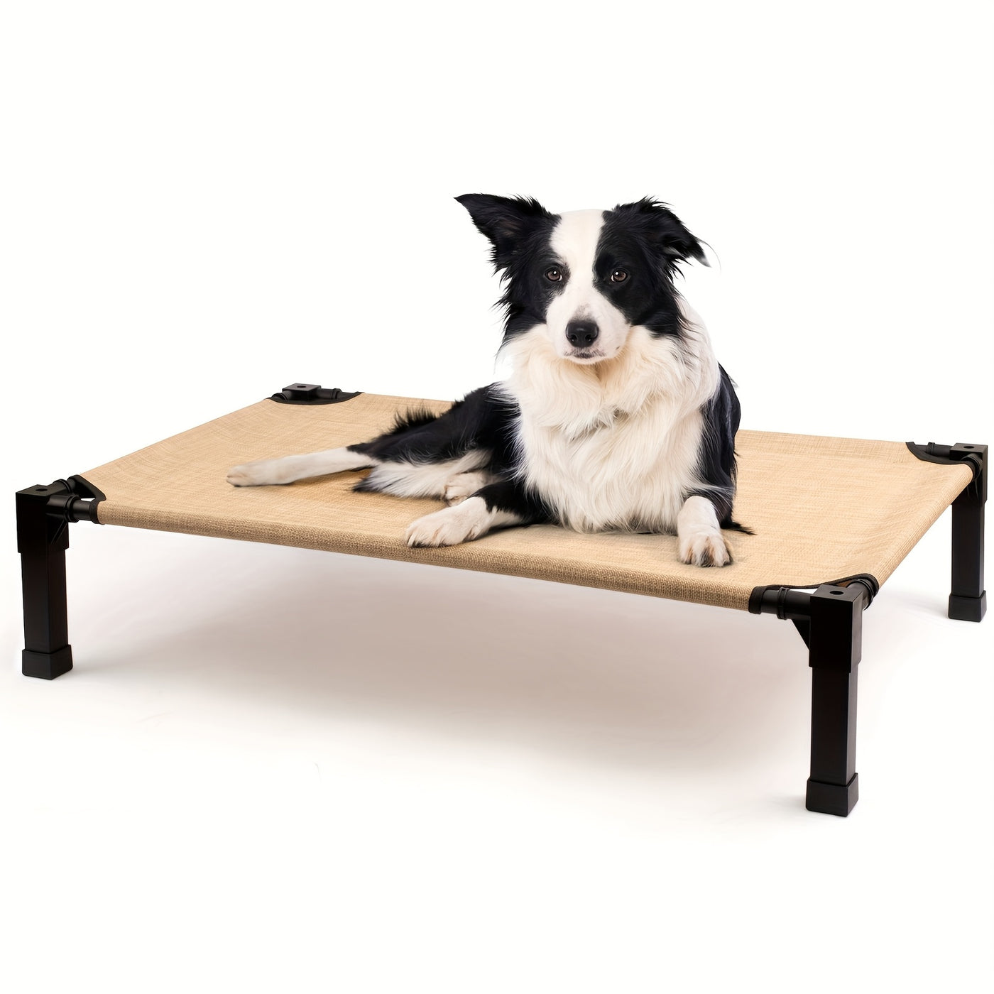 Cooling Elevated Dog Bed – Raised Dog Cot with Washable Breathable Mesh, Metal Frame & No-Slip Feet for Indoor & Outdoor Use