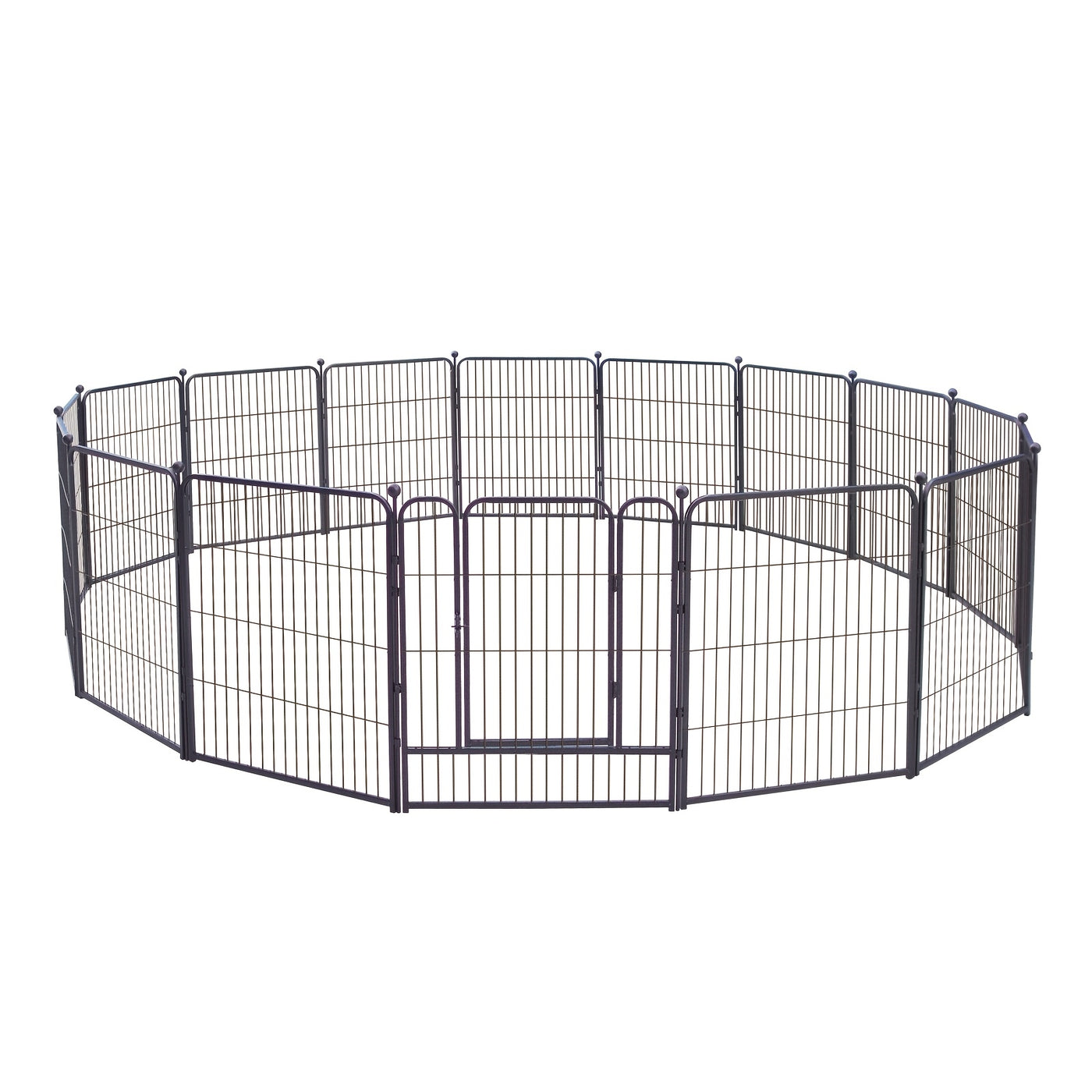 Heavy Duty Metal Dog Playpen with 8 & 16 Panels - Portable Outdoor Exercise Fence Pen for Small Medium Large Dogs, RV Camping Backyard