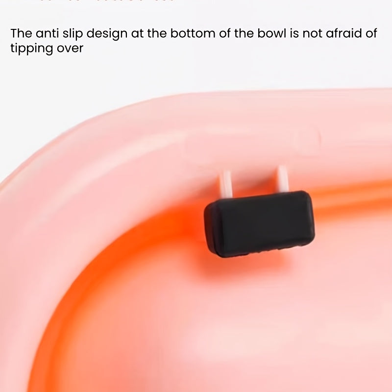 Extra Long Cat Bowl 2 Pack Anti-Slip Multi-Section Feeding Dish for Wet Food & Treats - Multi-Cat & Multi-Pet Families