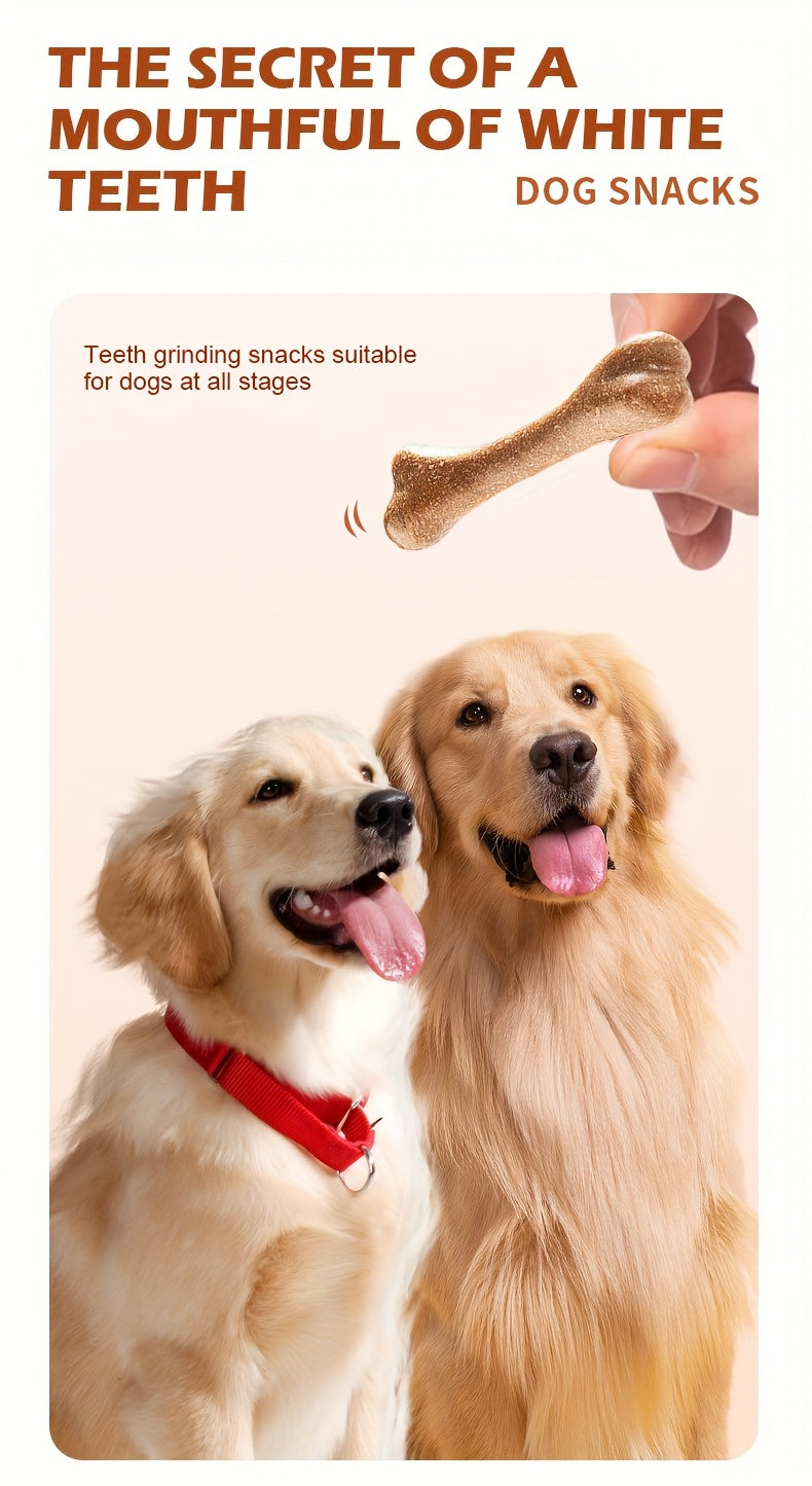 Dog Chew Bones 20pcs for Small Medium Large Dogs – Calcium Enriched Dental Sticks Teeth Cleaning Bite-Resistant Puppy Adult Treats