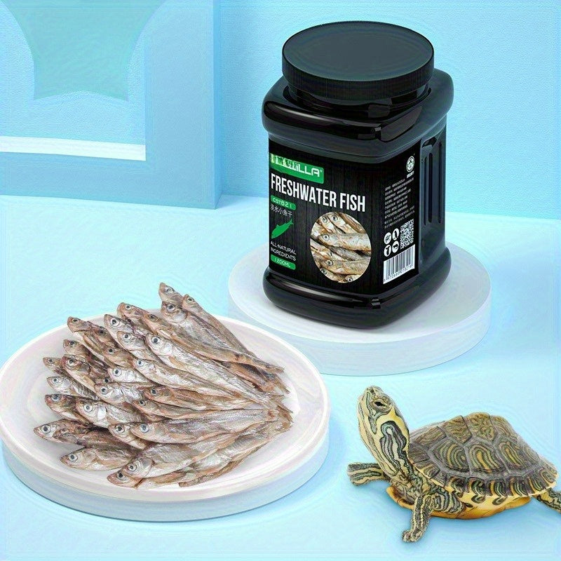 Fish Jerky Pet Treats – Freshwater Dried Fish Snacks, High Protein No Added Salt, for Cats Hamsters & Turtles, 100g & 240g