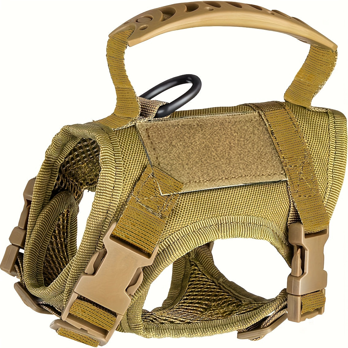 600D Cat Tactical Vest Harness Adjustable - Escape-Proof Chest Strap Vest for Cats & Puppies, Training Walking Outdoor Harness, Black Khaki Red Rose Red Mineral Green Mixed