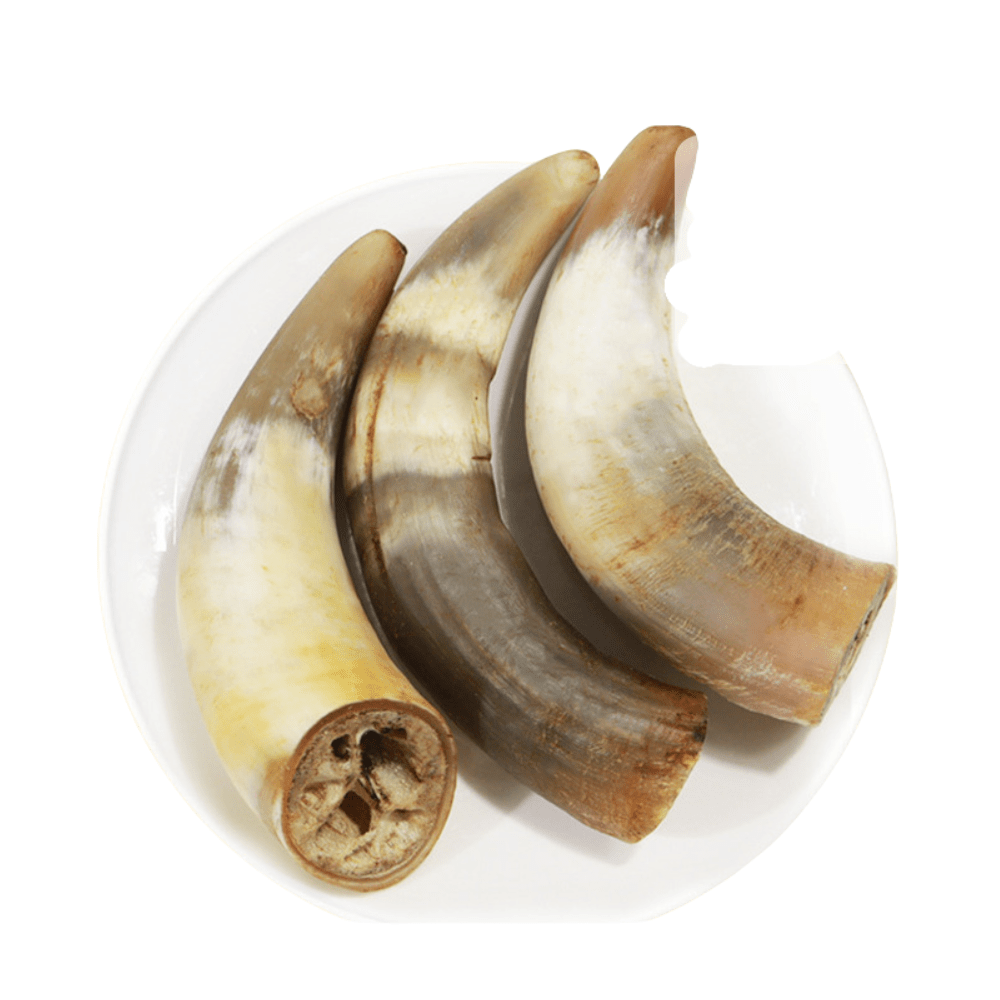 Ox Horn Dog Chews Natural Long Lasting High-Protein Low-Fat Easily Digestible Dog Treat for Small Medium Large Dogs Training Reward 130-150g