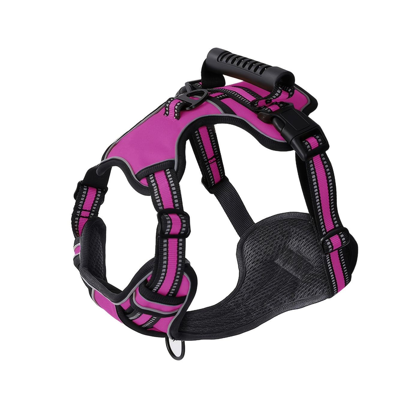 No-Pull Dog Harness Reflective Oxford Vest with 2 Leash Clips & Easy Control Handle – Adjustable No-Choke Pet Harness for Small, Medium & Large Dogs, XS-XL