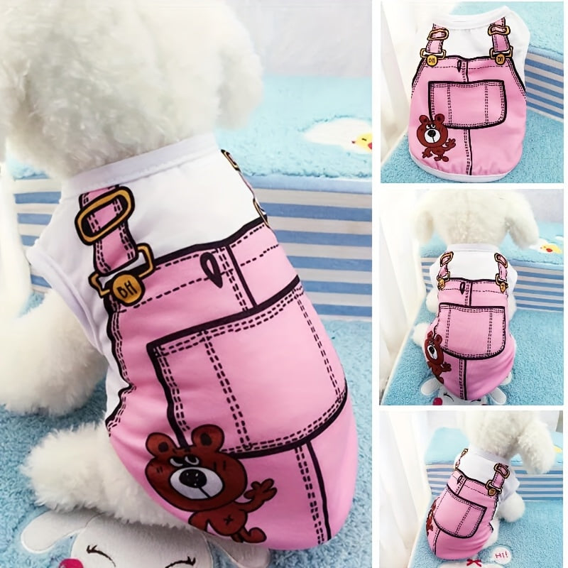 Dog Vest Multipack Spring Summer Fall – Lightweight Windproof Thermal Pet Costume for Teddy Bichon Pomeranian Small Dogs & Cats, Fashion Holiday Gift, 2pc or 6pc Set