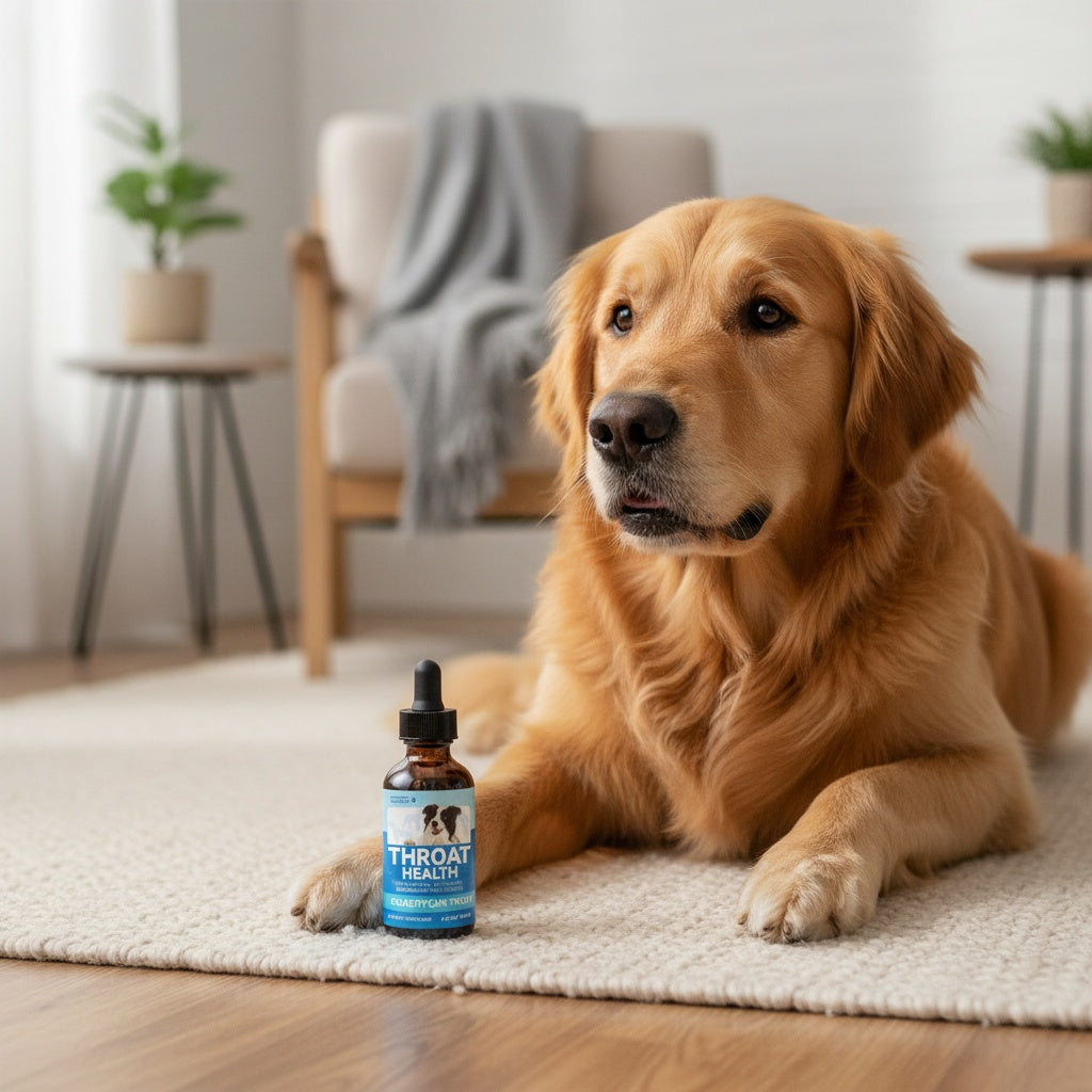 Respiratory Health Supplement for Dogs & Cats – Natural Marshmallow Root & Mullein Formula, Supports Lung & Airway Health, All Breeds, 2fl.oz