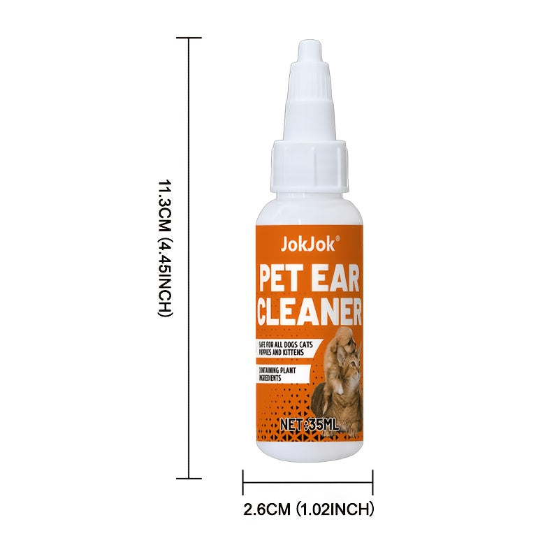 Pet Ear Cleaning Solution for Dogs & Cats – Gentle Ear Wash Liquid, Removes Earwax & Debris, Maintains Ear Hygiene, Safe for Multi-Pet Households