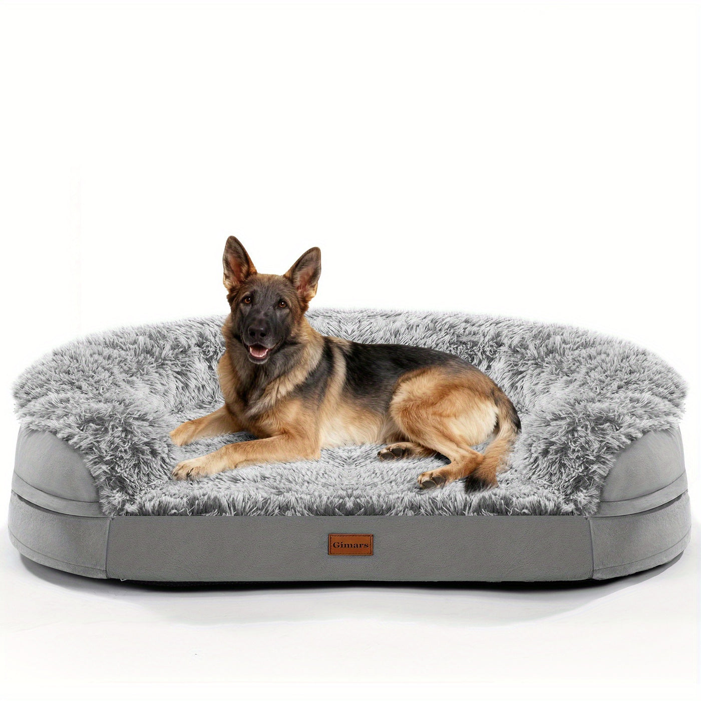 Orthopedic Egg Foam Dog Bed with Removable Washable Cover – Ultra Soft Memory Foam Pet Bed for Large, XL & Aging Dogs, Semicircle & Rectangle Styles