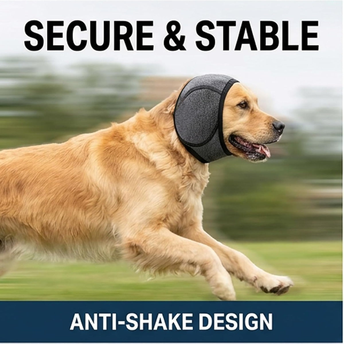Dog Calming Hoodie with Noise Cancelling Ear Wrap – Anxiety Relief for Thunder Fireworks Grooming Bathing Small Medium Large