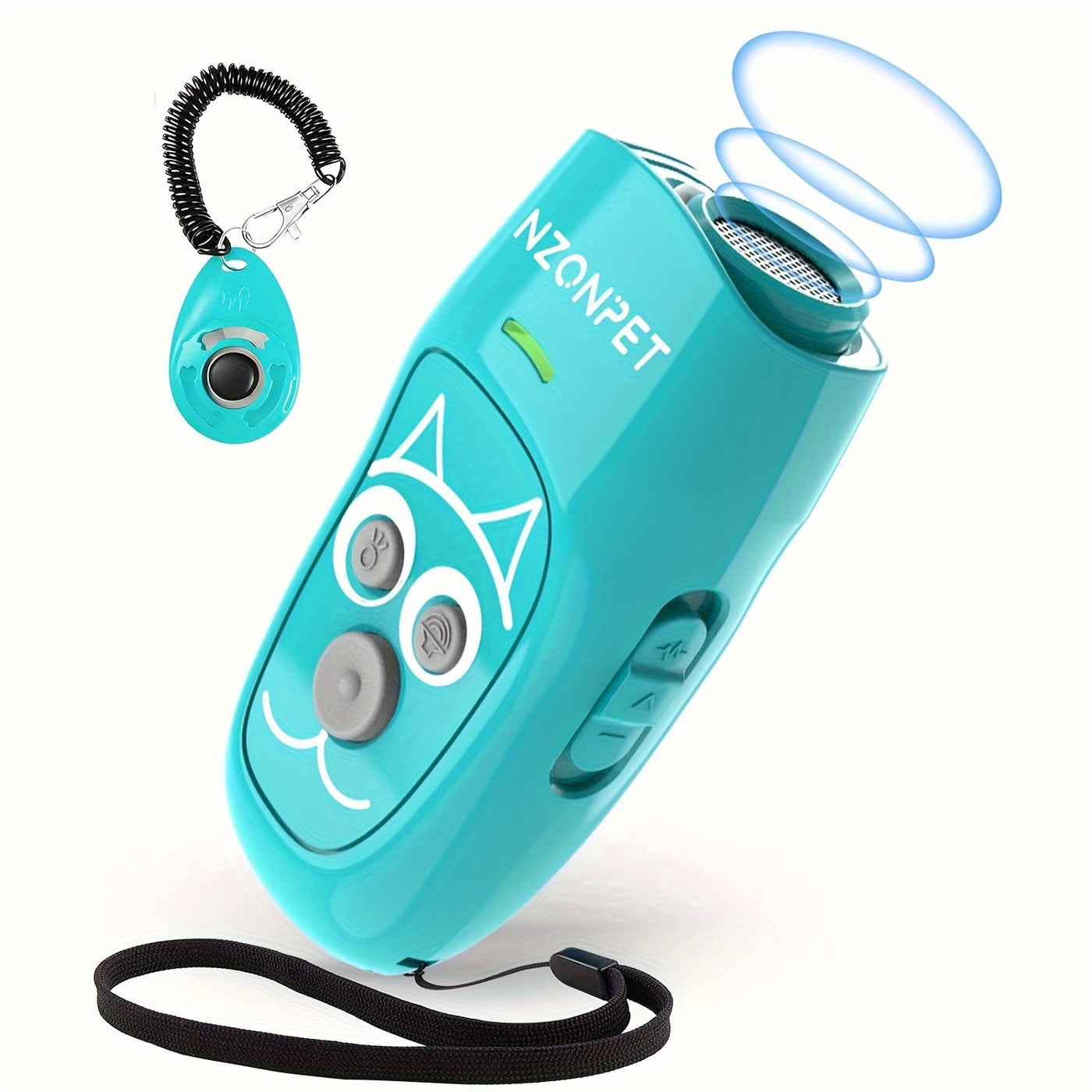 Ultrasonic Anti Barking Device 3-in-1 – Dog Bark Control & Training Tool with 3 Frequency Modes, 16.4Ft Range, Rechargeable LED Light & Wrist Strap | Green, Ginger, Black