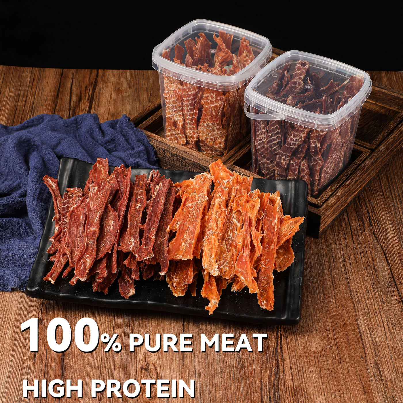 Duck Jerky Dog Treats – Chewy Natural Duck Snacks for Training & Daily Rewards, High Protein Meat Treats for Puppies & Adult Dogs, Small Medium Large Breeds, 4oz / 7oz / 1.5lb