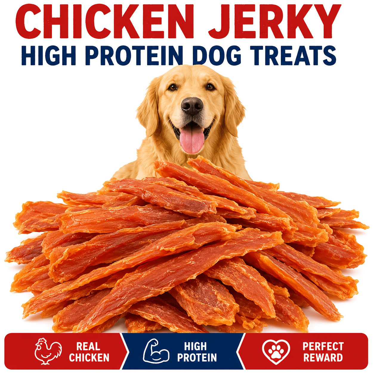 Dog Jerky Treats – Chicken Duck Beef Sausage Gizzard & Egg Yolk Variety, Single-Source Chewy Training Rewards for Dogs of All Sizes, Jerky Trial Pack Available