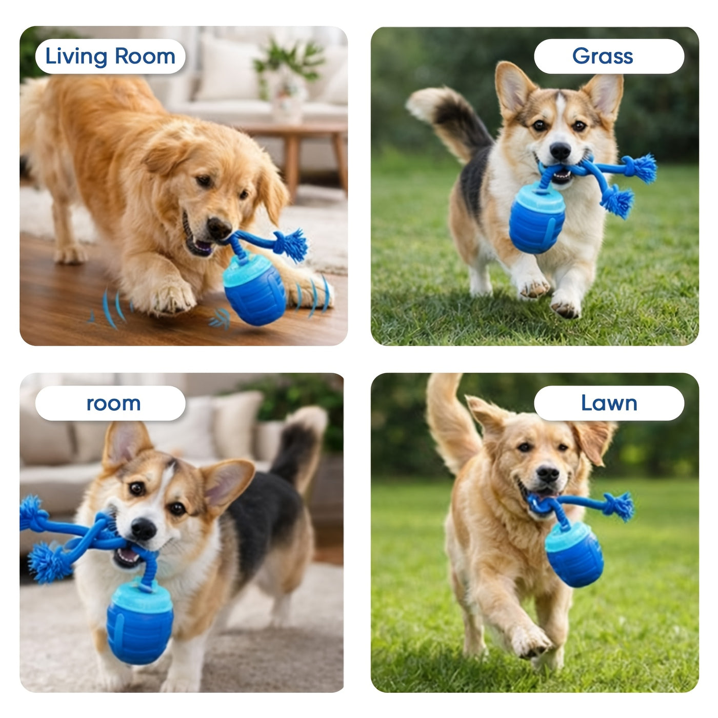 Smart Interactive Dog Toy Ball 2026 Upgraded Edition for Small Medium Large Dogs - Boosts Intelligence & Exercise Indoor Outdoor Hardwood Floor & Carpet Play with Bonus Spare Part
