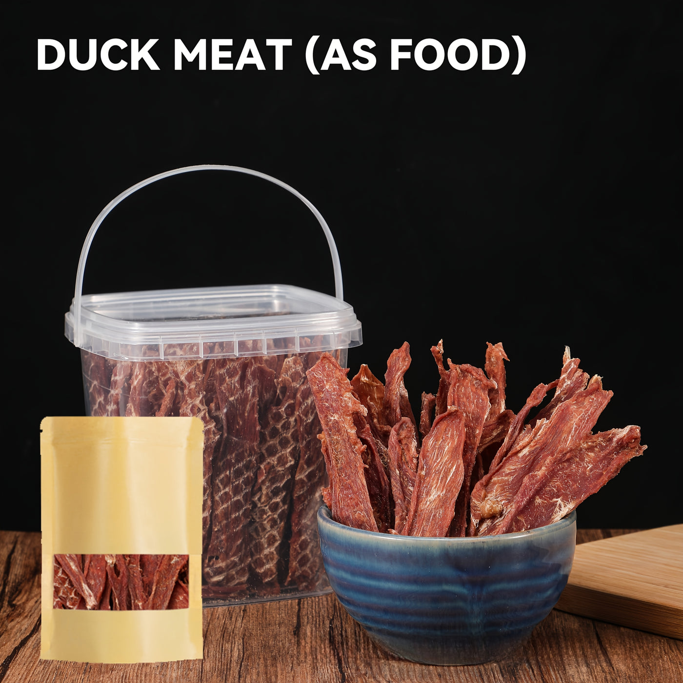 Duck Jerky Dog Treats – Chewy Natural Duck Snacks for Training & Daily Rewards, High Protein Meat Treats for Puppies & Adult Dogs, Small Medium Large Breeds, 4oz / 7oz / 1.5lb