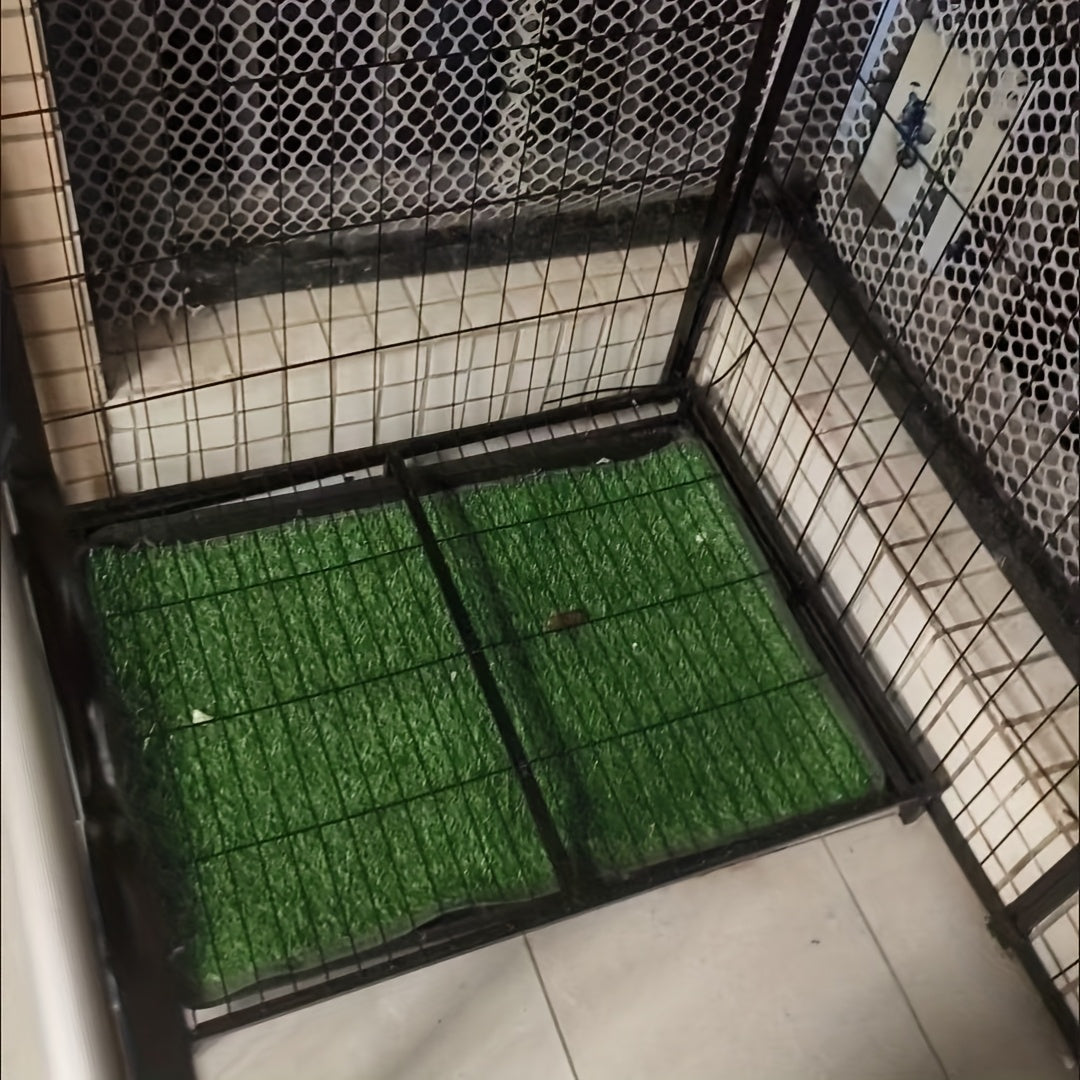 Dog Grass Pad Artificial Turf Potty Training Pad – Washable Reusable Fake Grass Pee Pad for Dogs Puppies Indoor Outdoor Use