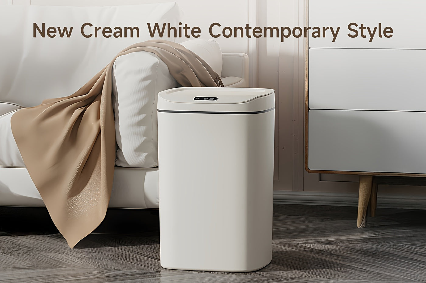 Smart Pet Trash Can Motion Sensor Touchless Odor-Blocking Sealing Lid 4.23 Gal Easy Clean for Pet Owners